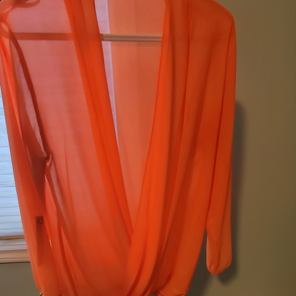 Naked zebra orange blouse - Picture 2 of 8
